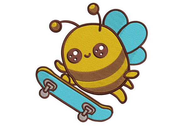Adorable Bee Embroidery Digitizing