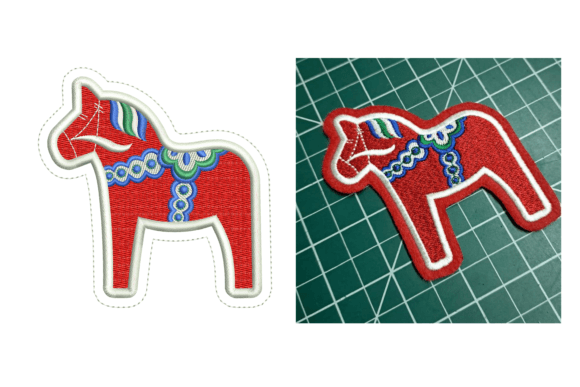 Christmas Toy Horse Embroidery Design