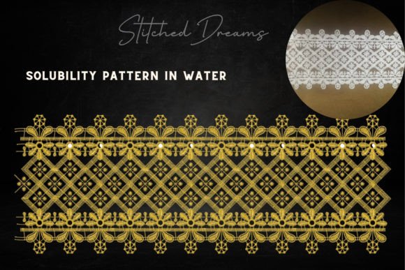 Ethereal Blooms Embroidery Borders