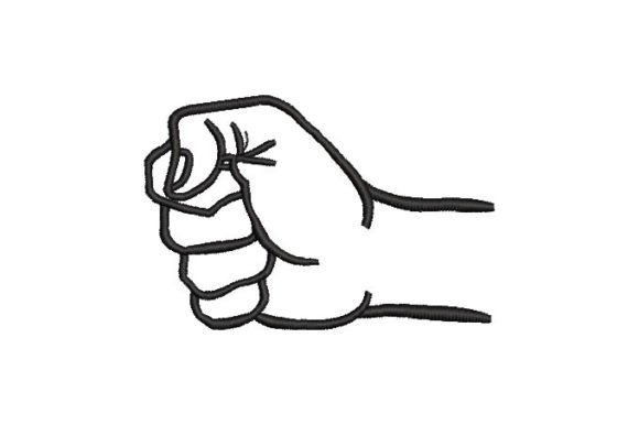 Hand in Fist Embroidery Designs