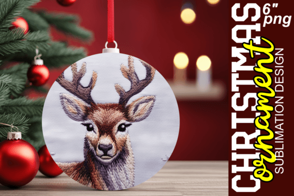 Holiday Embroidery Ornament Art