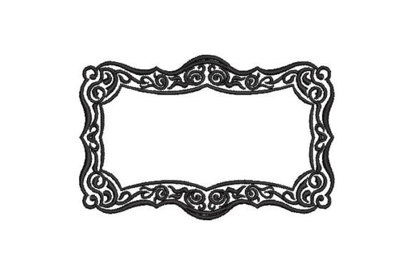 Mirror with Ornaments Embroidery Designs
