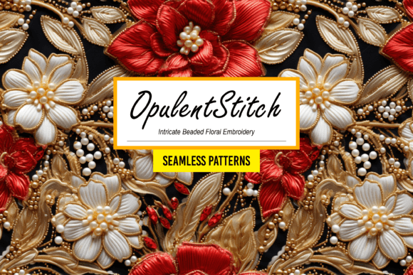 OpulentStitch Floral Embroidery Pattern