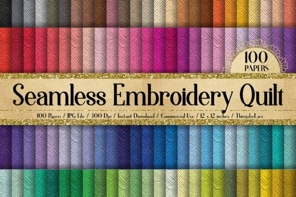 Seamless Embroidery Stitch Quilt
