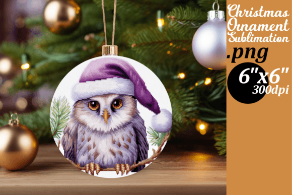 Winter Embroidery Round Decor