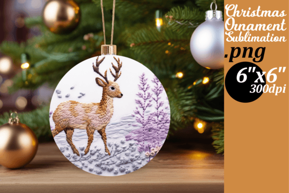 Winter Scene Embroidery Orbs